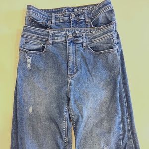 Gap Kids TWO PAIR Jegging Ankle High Rise Jeans Girls 18 Great Condition